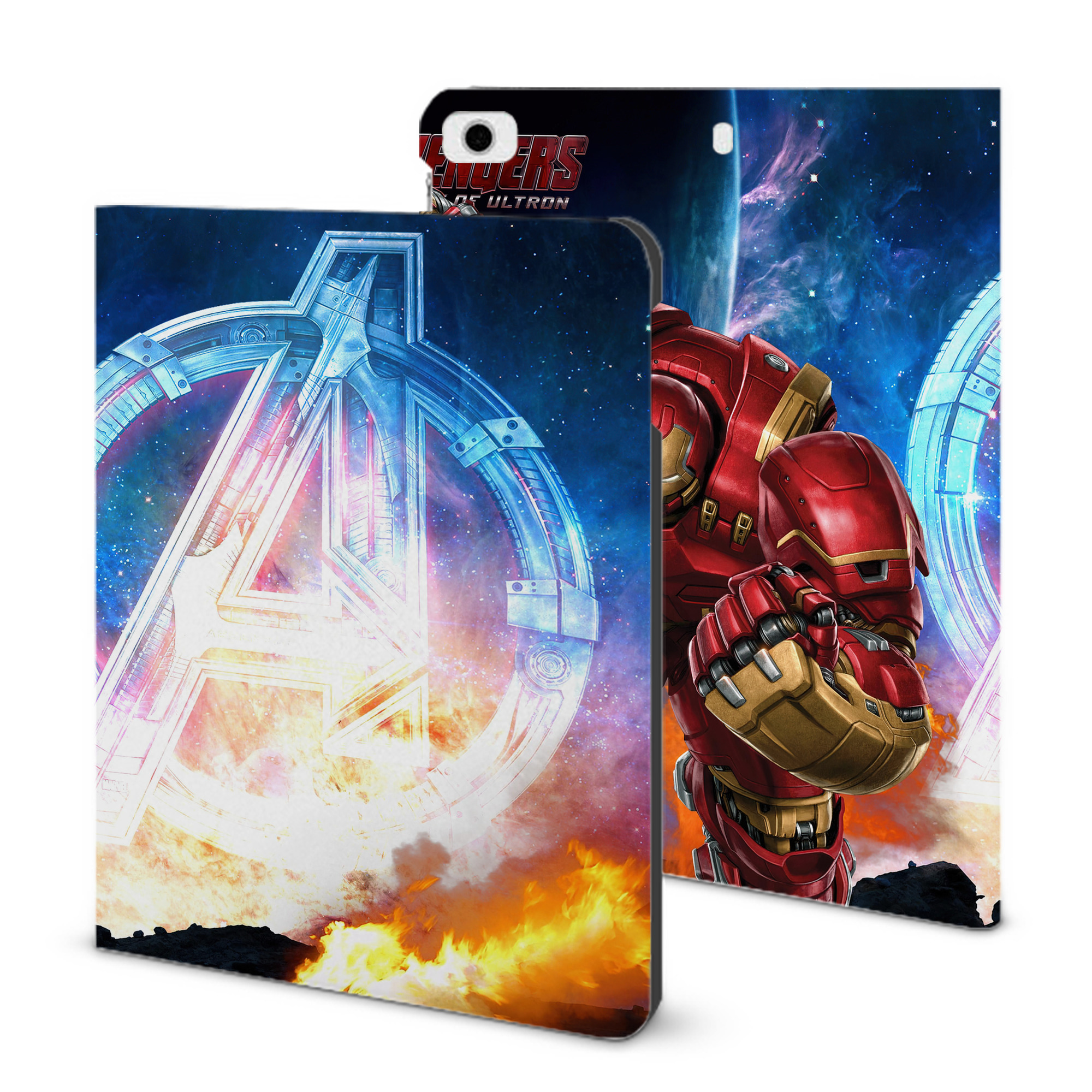 （画像用） アベンジャーズ The Avengers IPad ケース ブック型 PUレザー TPU 耐衝撃 軽量 薄型 ペン収納なし 全面保護 IPad 各モデル対応